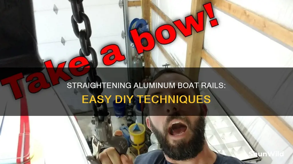 how to straighten aluminum boat rails