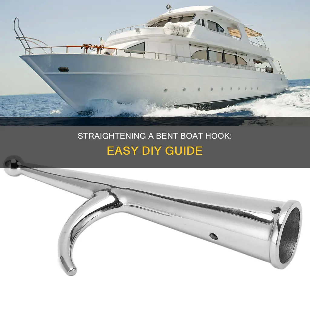 how to straighten bent telescoping aluminum boat hook