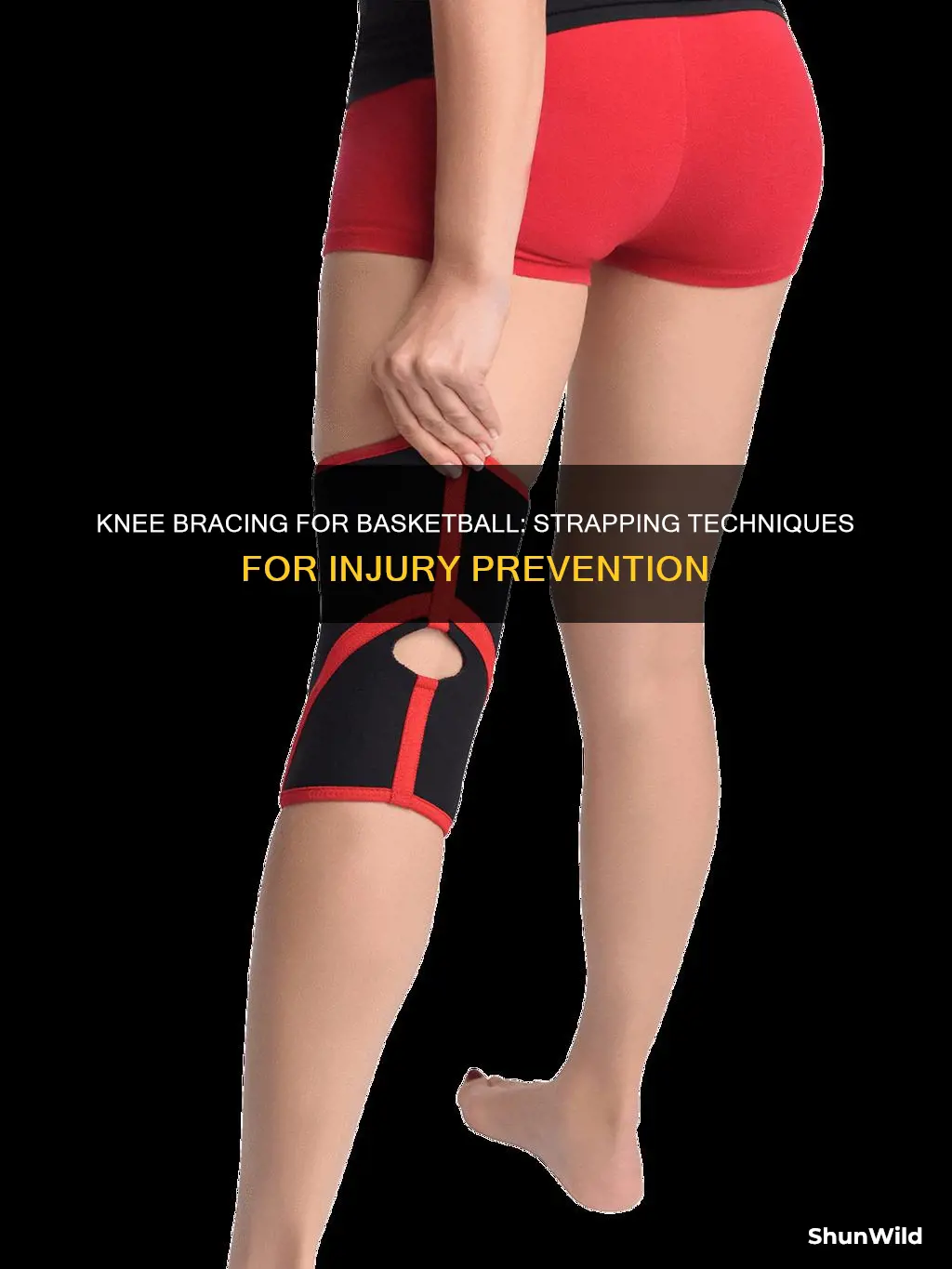 how to strap a knee for basketball