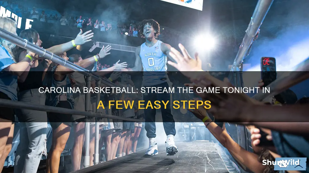 how to stream carolina basketball tonight