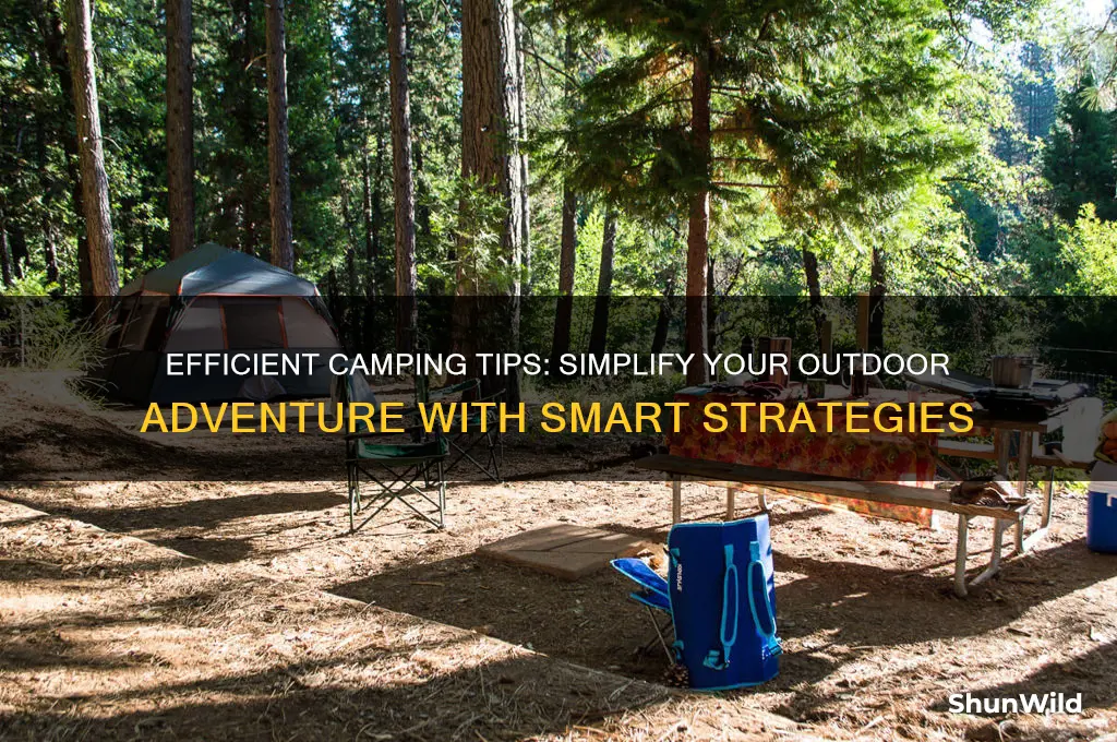 how to streamline camping