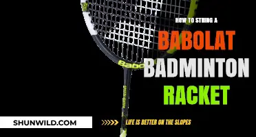 Stringing a Babolat Badminton Racket: A Step-by-Step Guide