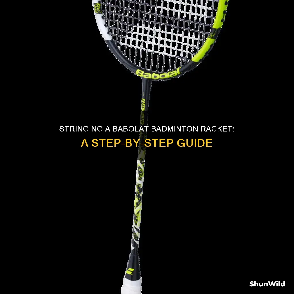 how to string a babolat badminton racket