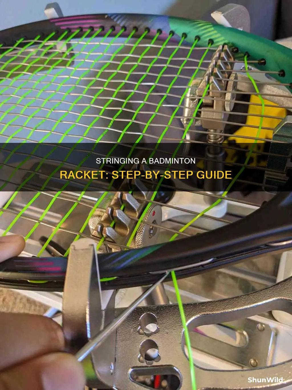 how to string a badminton racket step by step
