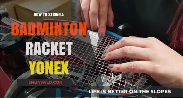 Stringing a Badminton Racket: Yonex Guide