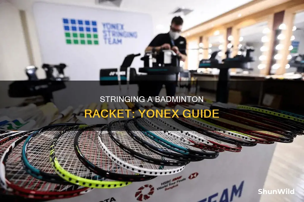 how to string a badminton racket yonex