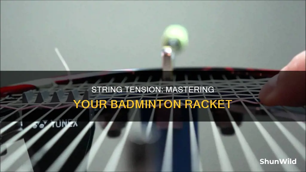 how to string badminton rackets tension