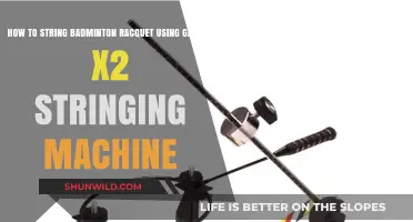 Stringing a Badminton Racquet with a Gamma X2 Machine