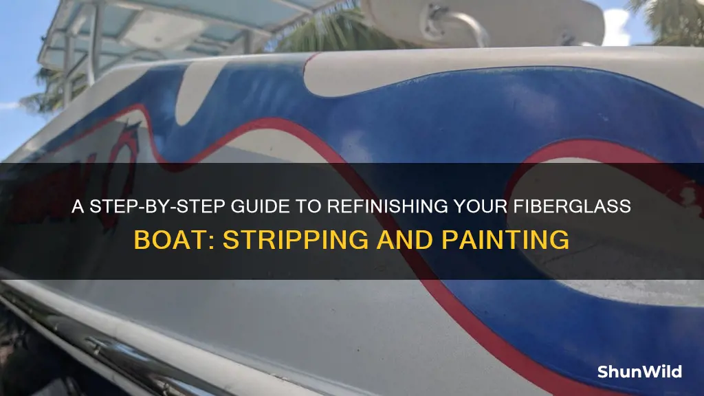 how to strip and paint fiberglass boat