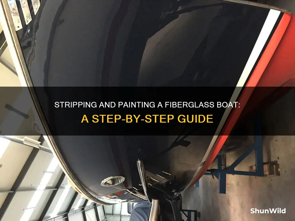 how to strip and paint fiberglass boat