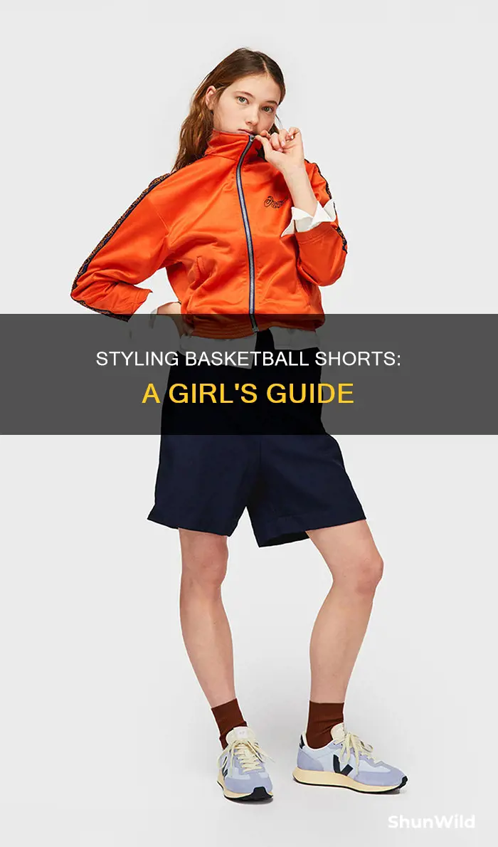 how to style basketball shorts girl