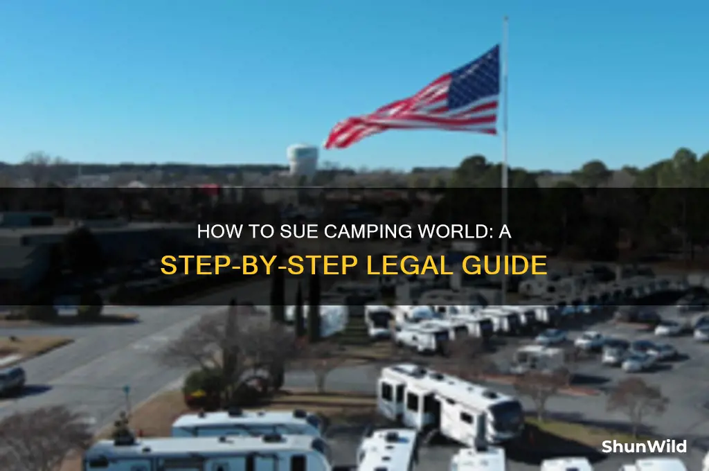how to sue camping world