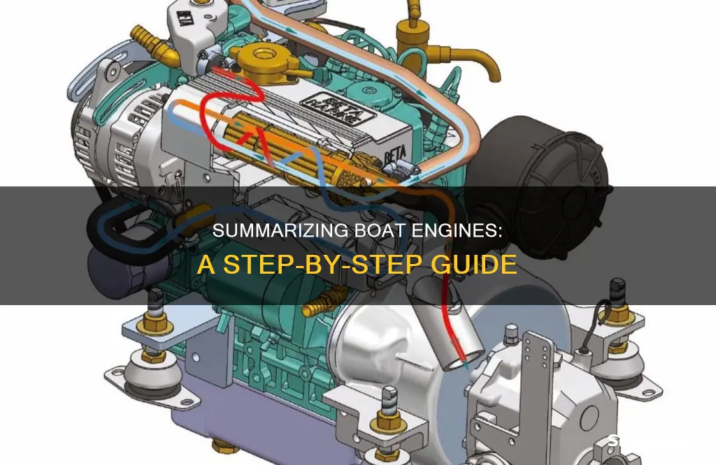 how to summarize boat engine