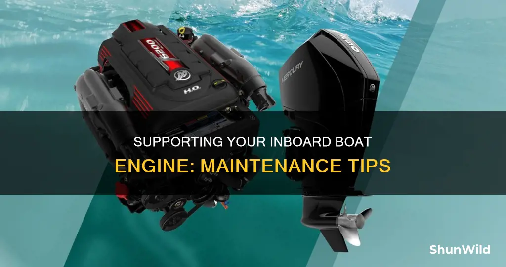 how to support inboard boat engine