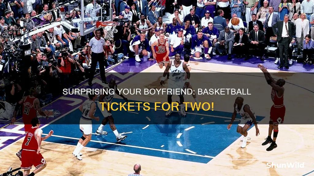 how to surprise boyfriend with basketball tickets