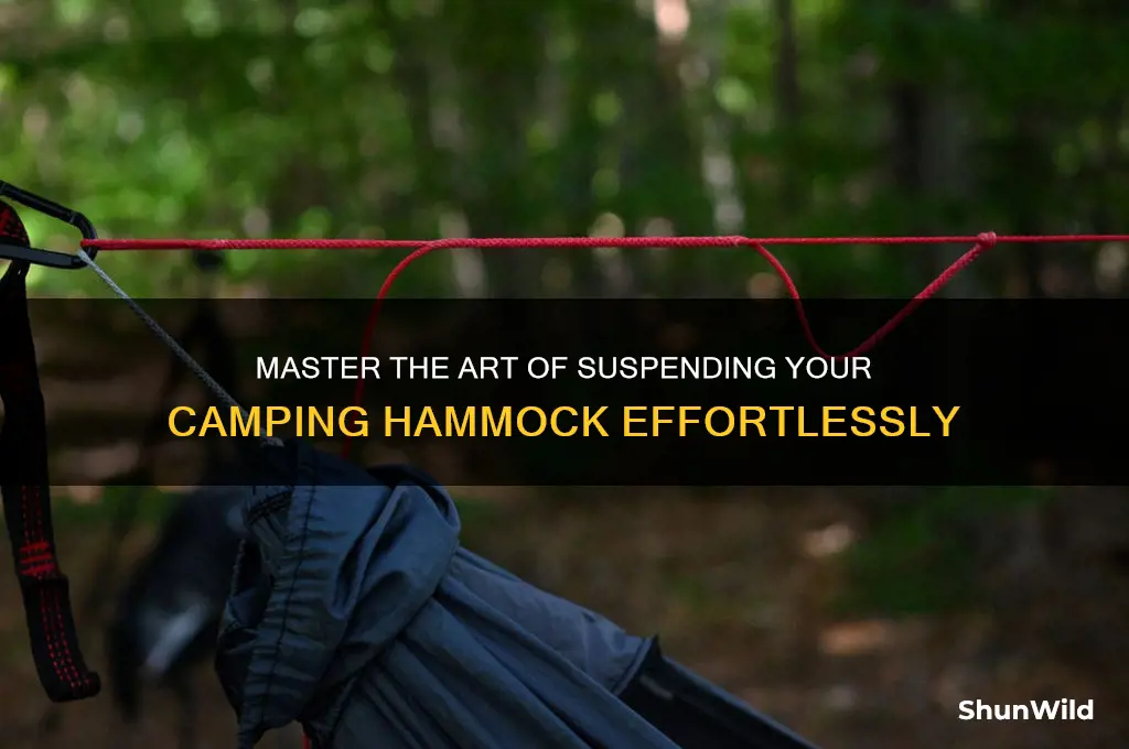 how to suspend camping hammock
