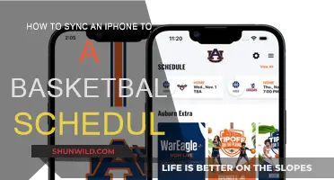 Syncing Your iPhone to Your Basketball Schedule