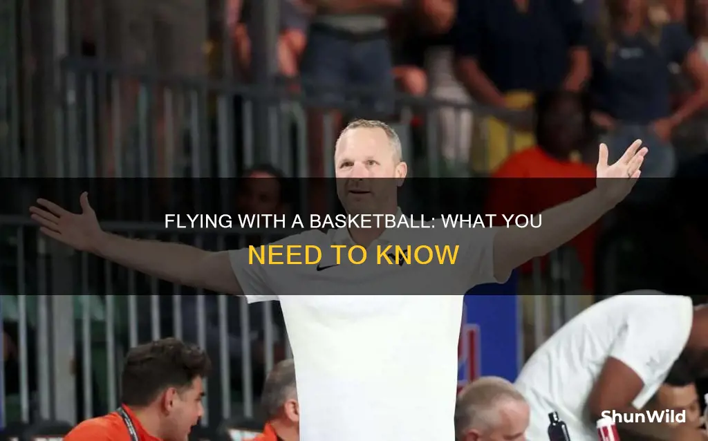 how to take a basketball on a plane