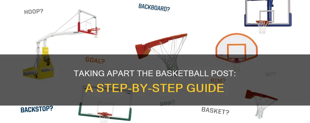 how to take a part the basketball post