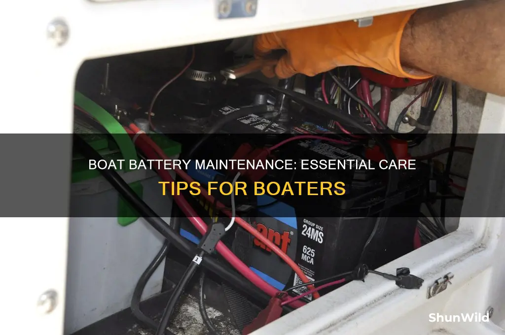 how to take care of a boat battery