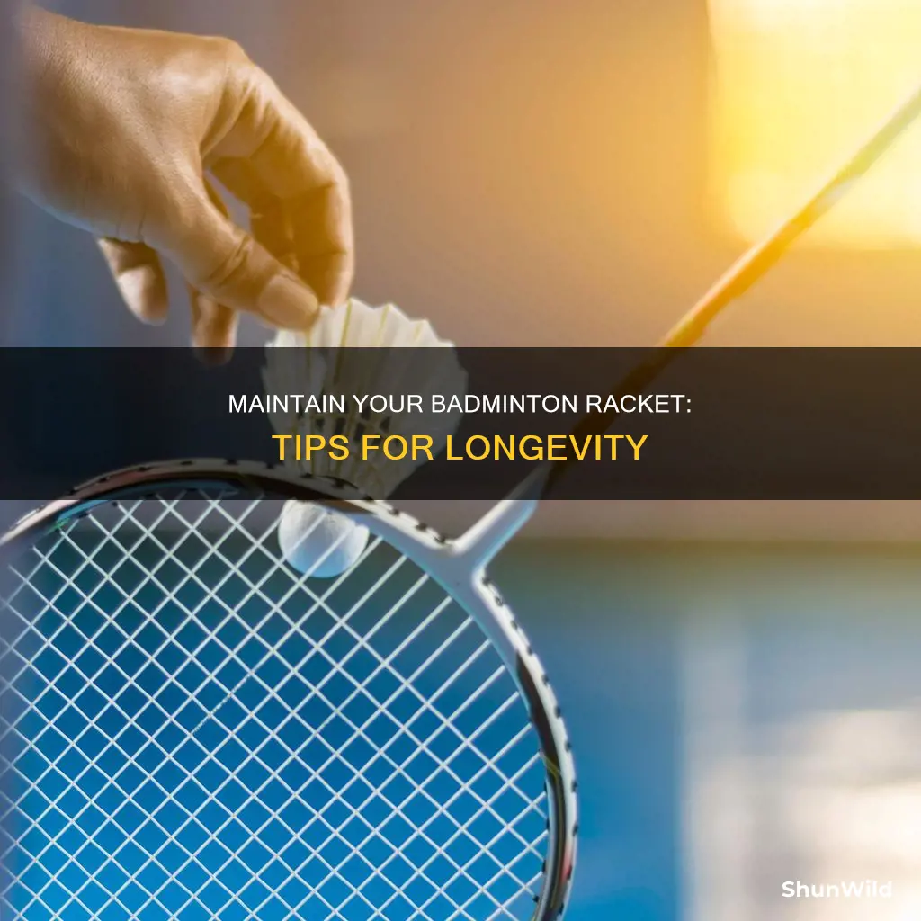 how to take care of badminton racket