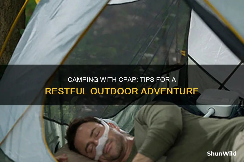 how to take cpap camping