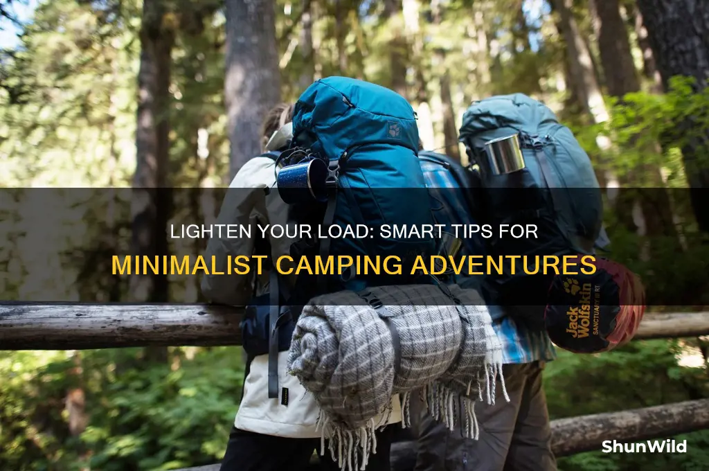 how to take less camping
