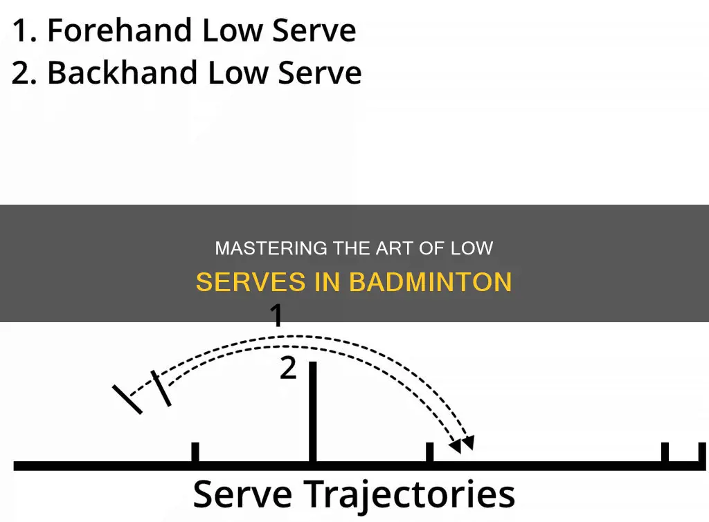 how to take low serve in badminton