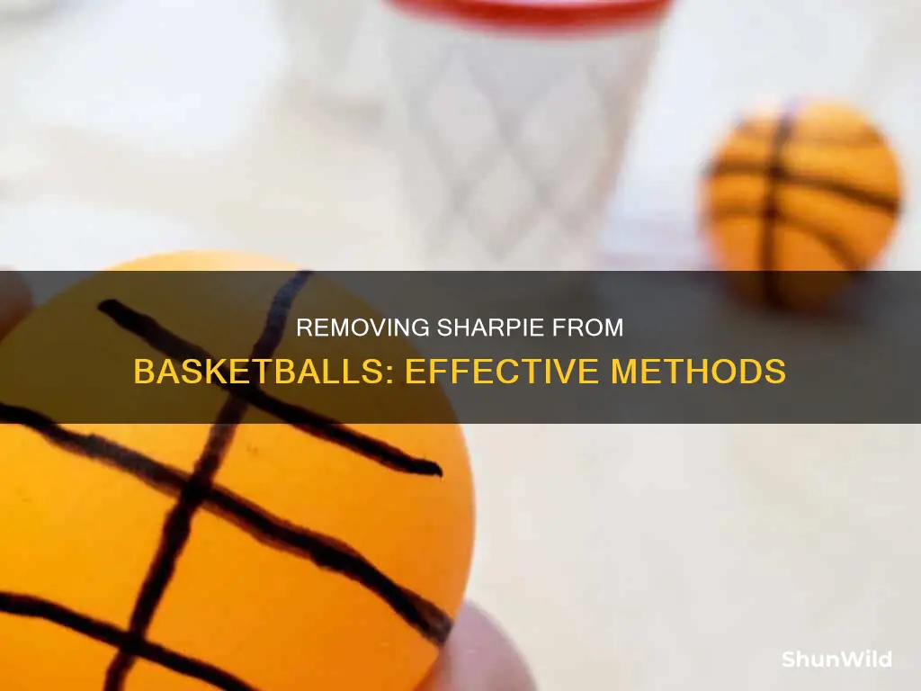 how to take sharpie off a basketball