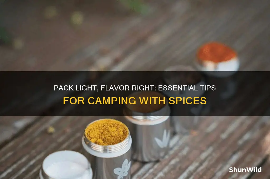 how to take spices camping