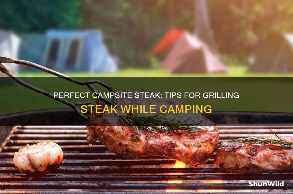 how to take steak camping