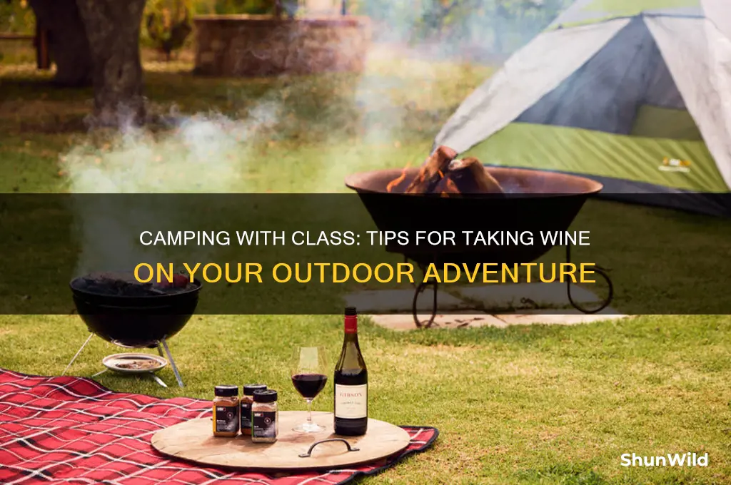 how to take wine camping