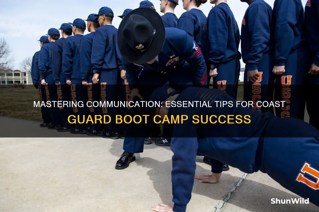 how to talk in coast guard boot camp
