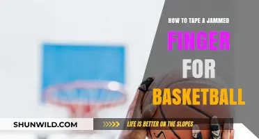 Taping a jammed finger for basketball: a step-by-step guide