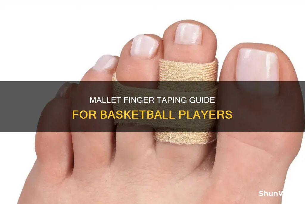 how to tape a mallet finger for basketball