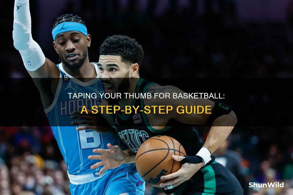 how to tape a thumb for basketball