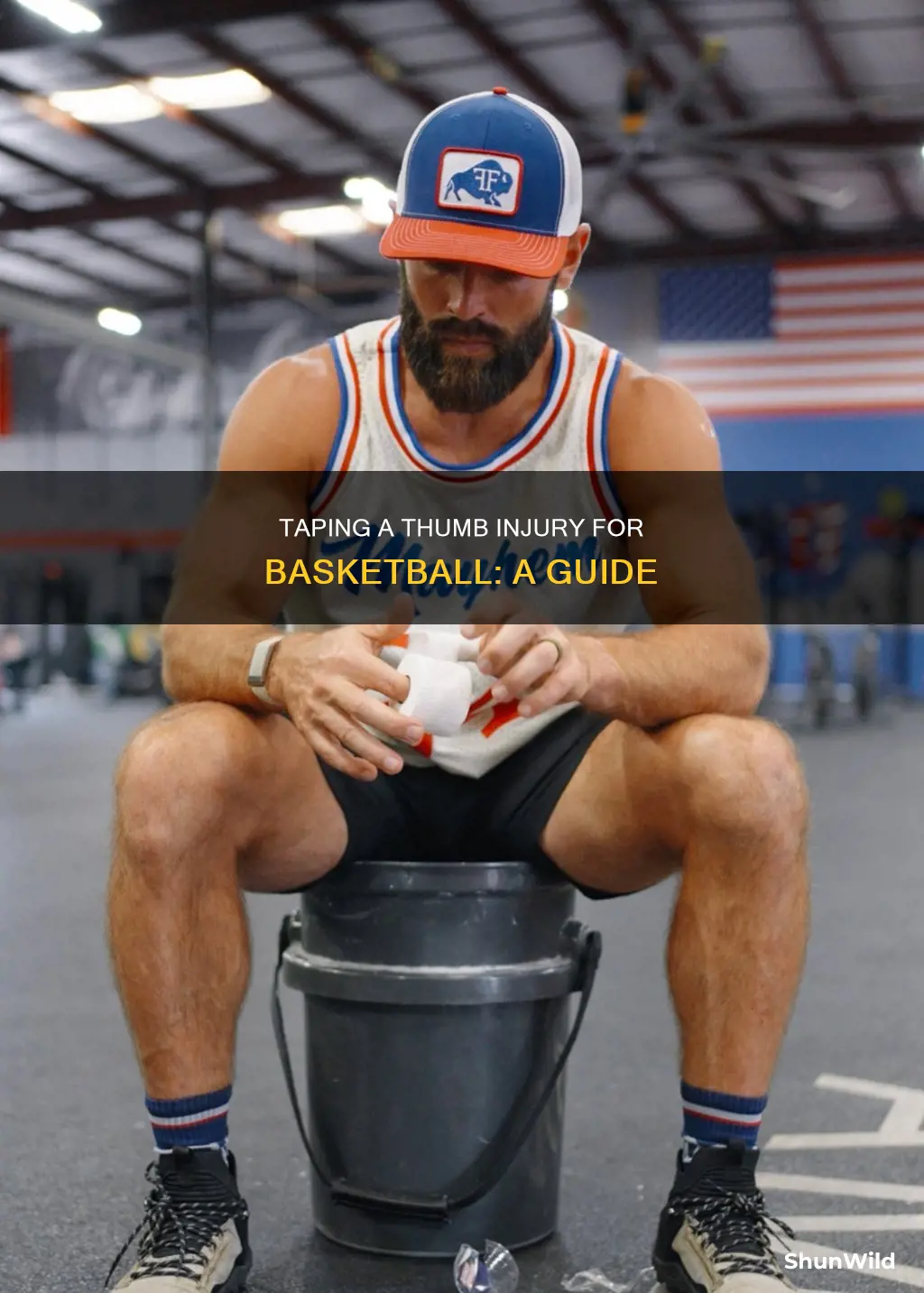 how to tape an injured thumb for basketball