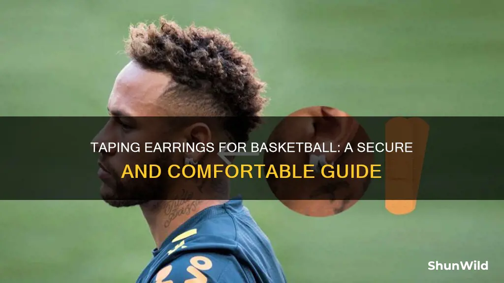 how to tape earrings for basketball