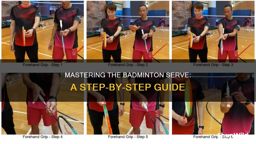 how to teach a badminton serve