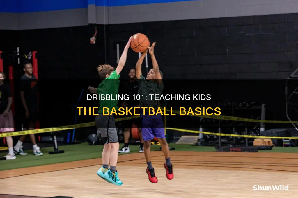 how to teach a kid to dribble a basketball