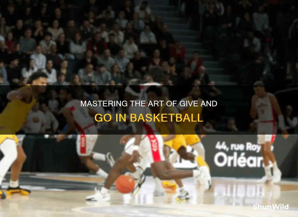 how to teach give and go in basketball