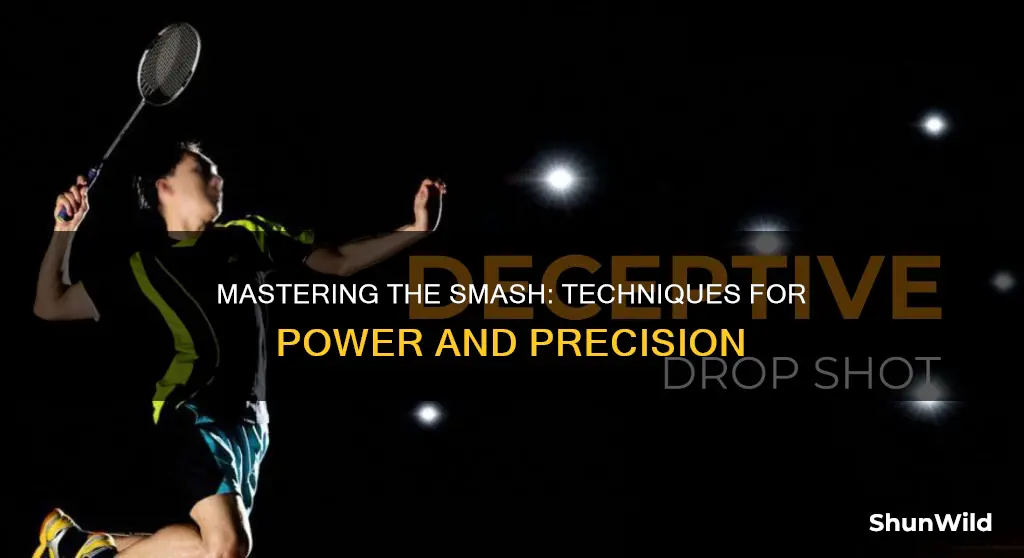 how to teach the smash in badminton