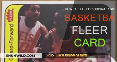 Spotting the Real 1986 Fleer Basketball Cards