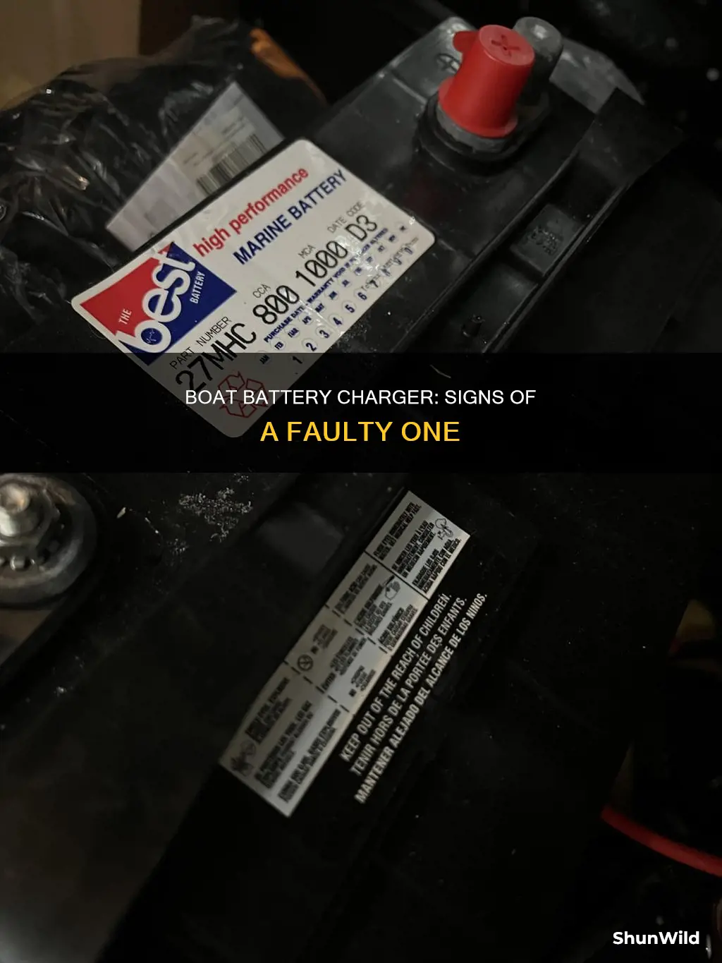 how to tell if a boat battery charger is bad