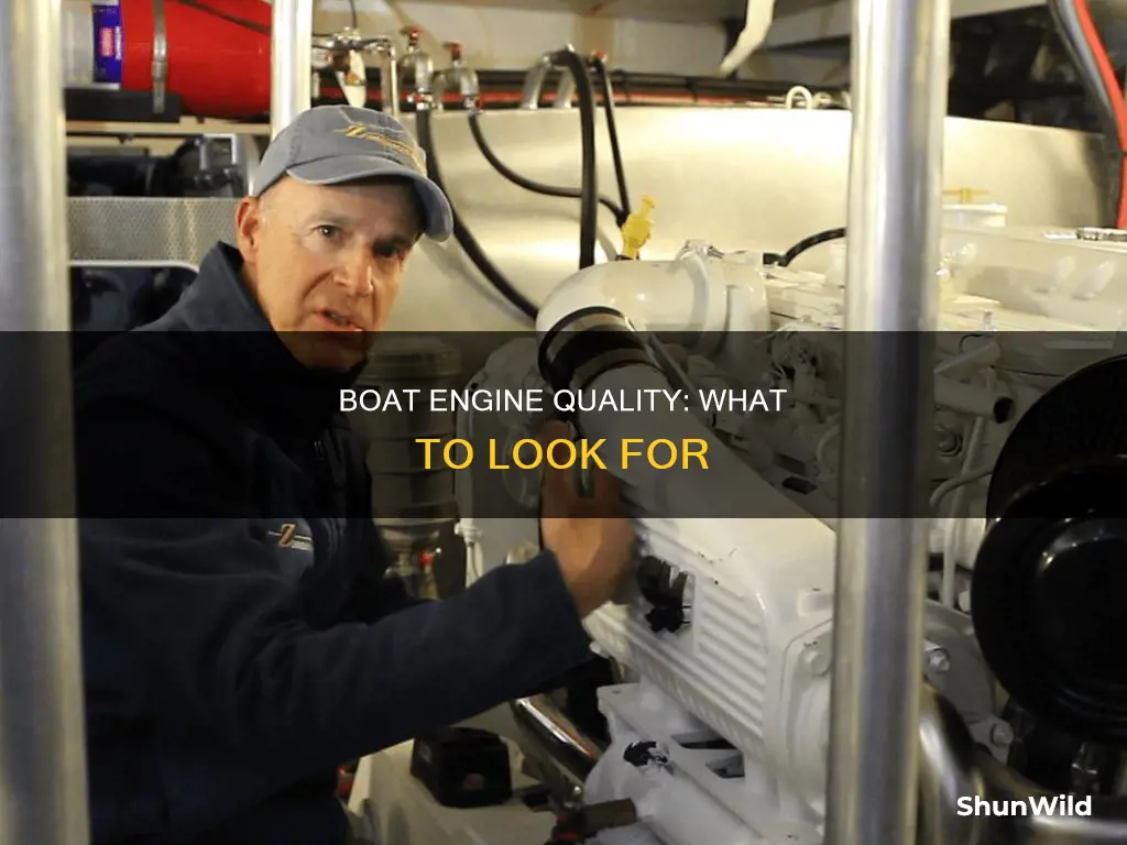 how to tell if a boat engine is good