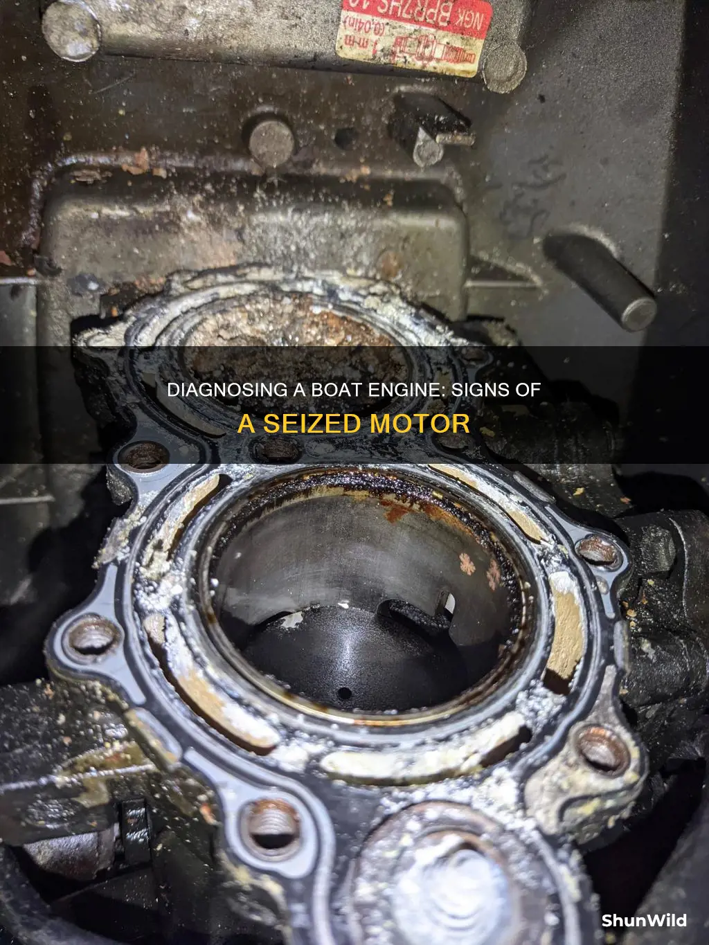 how to tell if a boat engine is seized