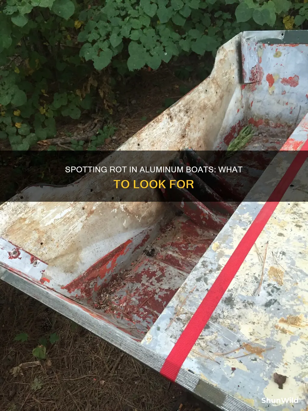 how to tell if aluminum boat is rotting