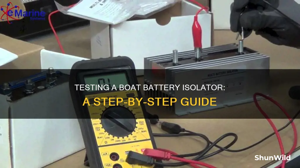 how to test a boat battery isolator