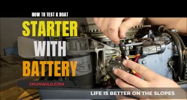 Testing a Boat Starter: Battery Basics