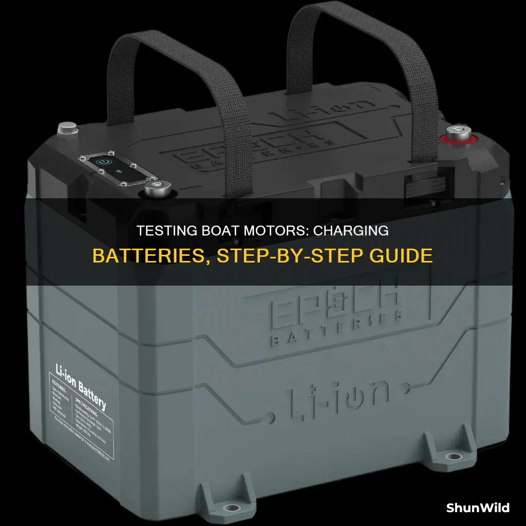 how to test boat moter charging battery